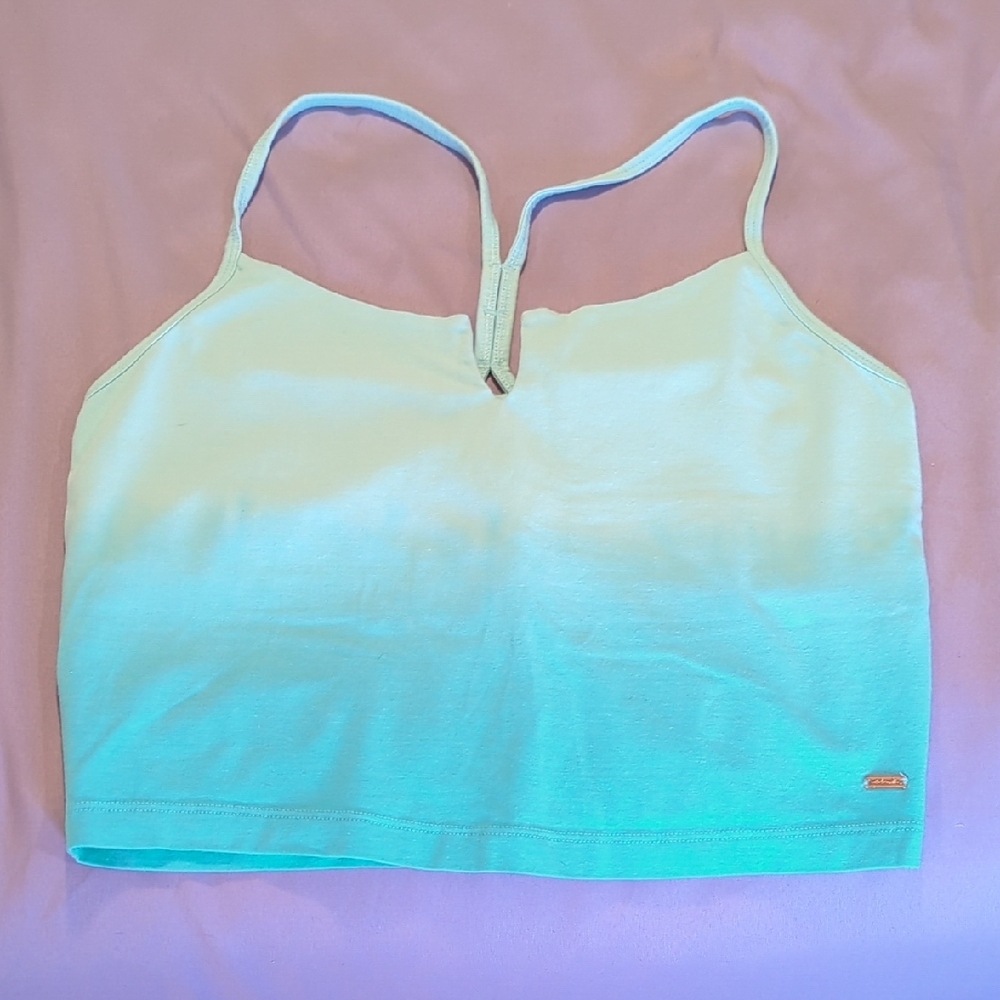 PINK S Light Blue Crop Top
